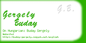 gergely buday business card